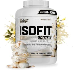 Nutrex Research IsoFit Whey Protein Powder Instantized 100% Whey Protein Isolate